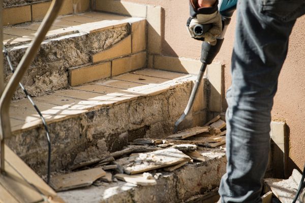 Concrete Stair Demolition in Windsor