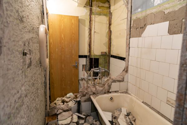 Shower Tile Demolition in Windsor