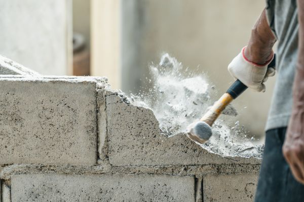 Block Wall Demolition in Windsor